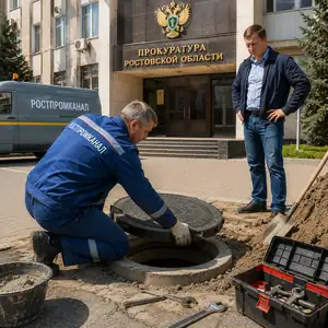 замена люка канализации
